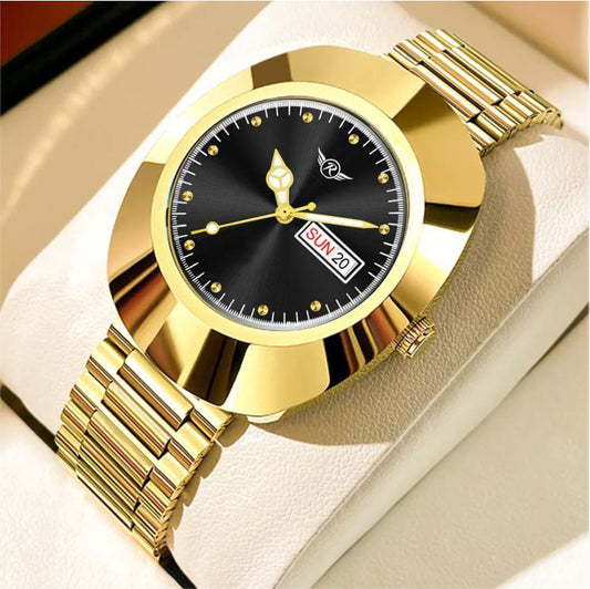 Latest Mens Analogue Golden Watch